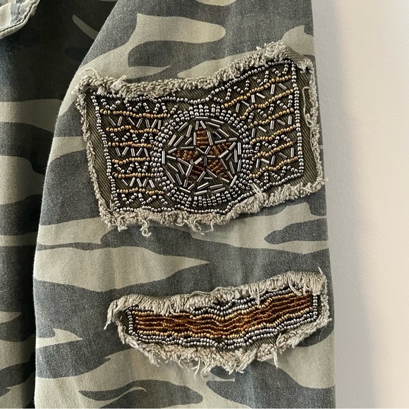 Torrid Camo Jacket with Beaded Detail - Picture 3 of 3